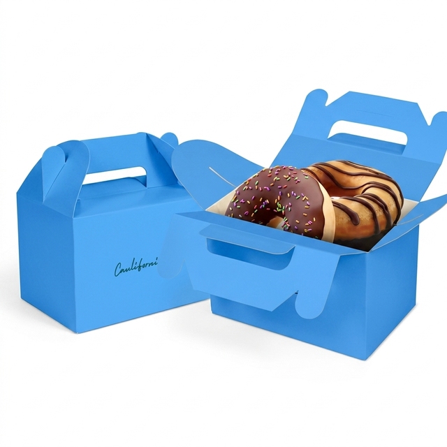 Custom Embossed Eco Friendly Recycled Materials Takeaway Folders Food Grade Paper Packaging Boxes Custom Color Reusable Portable