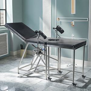 Meja ujian ginekologi baja tahan karat Premium dengan pengaduk dan fitur infus yang dapat disesuaikan untuk prosedur klinis rumah sakit - Product Image 6