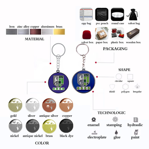 Portachiavi in Metallo Smaltato Personalizzato con Animali Cartoon, Souvenir Promozionale, Incisione Laser Personalizzabile, Unico ed Elegante - Product Image 3