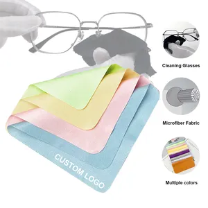 Reusable Custom Print Logo Microfibre Glasses Cleaning Cloth Lens Phone Watch Jewelry Microfiber Sunglasses Cleaning Cloth