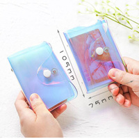 Fourniture d'usine Porte-cartes en plastique Logo personnalisé Étanche PVC souple Collection Transparent Porte-badge Pochette Porte-carte d'identité