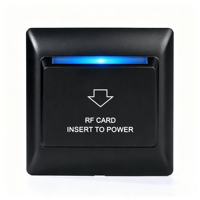 Interrupteur pour carte-clé d'hôtel encastré 86x86mm, taille standard, économiseur d'énergie pour installation murale en chambre d'hôtes