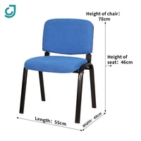 Chaises de bureau empilables en maille pour salles d'attente, salles de conférence, réceptions d'invités et salles de pause