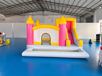 Châteaux gonflables JIALE pour enfants, structures de saut commerciales d'extérieur, toboggans en PVC, logo et couleur personnalisés, en vente