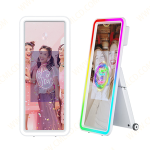 Ảnh di động gian hàng với 32 "Màn hình cảm ứng & đèn LED kính lớn gương Selfie trạm cho ngay lập tức chia sẻ & tùy chỉnh xây dựng thương hiệu - Product Image 1
