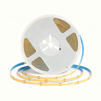 Bande LED COB sans points SXZM 24V, 480 LED, 8 mm, flexible, pour éclairage uniforme haute densité, cuisine, armoire, bureau