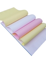 Papel Autocopiativo NCR CB, CFB, CF, Recubierto por Ambos Lados, para Formularios de Oficina, Documentos Bancarios y Formularios Multipartes