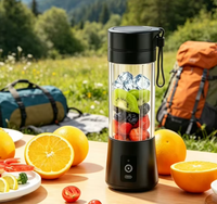Oplaadbare draagbare elektrische blenderbeker via USB, mini plastic fruitpers blender