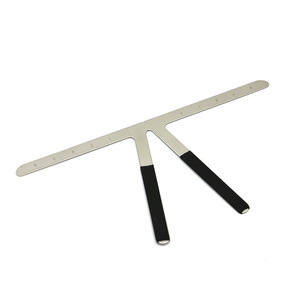 Règle à sourcils en métal en forme de T, kit de gabarits de symétrie pour microblading et maquillage permanent, usage professionnel en studio PMU - Product Image 2