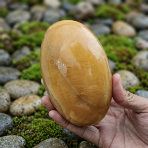 Vente en gros de pierres ovales en aventurine jaune naturelle polie, Shiva Lingam, objet de collection Feng Shui, décoration artistique - Product Image 2