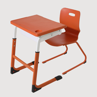 Table en plastique bon marché pour collège, meubles de salle de classe, bureau et chaise d'étudiant à hauteur réglable pour étudiant
