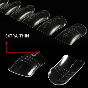 150 pièces de formes doubles transparentes pour ongles carrés, grande taille, pour gel acrylique, extension rapide des ongles de pied - Product Image 4