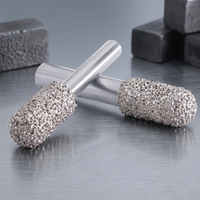 Pointes de meulage diamantées FLB038-ES 12 mm, haute dureté, grain grossier, fraises rotatives pour le débavurage de la fonte