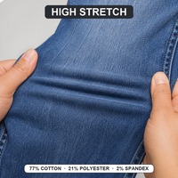 Jean de travail de maternité pour femme, coupe droite ample, en denim extensible, style décontracté pour le bureau