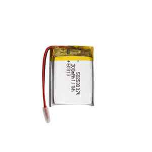 Batteria Lipo Antideflagrante di Alta Qualità 3.7V 300mAh 502530 052530 Batteria Ricaricabile agli Ioni di Litio per Attrezzature Mediche - Product Image 1