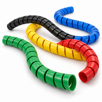 Manchon de câble spiralé réutilisable en PP pour la gestion des câbles audio, vidéo, de scène et de studio