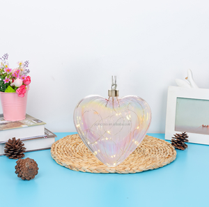 Gros personnalisé irisé LED suspendus coeur de <span class=keywords><strong>verre</strong></span> lumières pour la maison décorative - Product Image 2