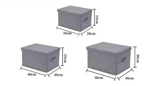 <span class=keywords><strong>Caja</strong></span> <span class=keywords><strong>de</strong></span> Almacenamiento <span class=keywords><strong>de</strong></span> Ropa Rectangular Plegable Moderna Lavinia, <span class=keywords><strong>de</strong></span> Tela, Portátil, a Prueba <span class=keywords><strong>de</strong></span> Polvo y Humedad, Gran Capacidad <span class=keywords><strong>de</strong></span> 35L - Product Image 2