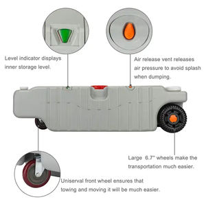 HOMFUL 75L Rodas Portáteis Motorhome Wastewater Transporter Tanque De Água De Armazenamento RV Acessórios RV Tanque De Esgoto - Product Image 3