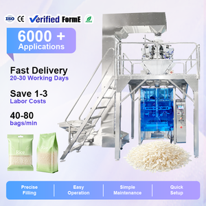 Máquina de Envasado Vertical de Gránulos Personalizada de Fábrica, Máquina de Llenado de Sobres para Arroz, Sésamo y Legumbres - Product Image 1