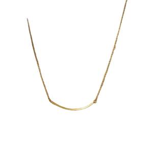 Collar de Cobre de Dongguan, Joyería con Diamantes, Diseño de Gota de Agua y Flor, Cadena de Bambú, Unisex, Estilo Deportivo, No se Desgasta - Product Image 5