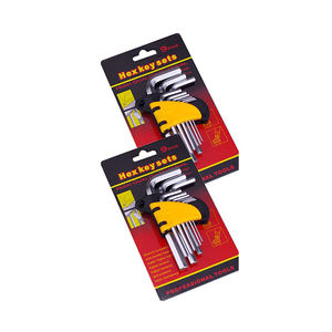 Korte Standaard Extra Lengte 9 Stuks Allen Hex L Key Wrench H1.5 <span class=keywords><strong>2</strong></span> <span class=keywords><strong>2</strong></span>.5 <span class=keywords><strong>3</strong></span> 4 5 6 8 10mm Cr-V Chroom Vanadium Spanner Kit - Product Image 3