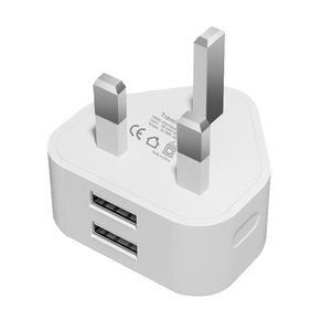 Factory Direct 10W 5V 2A USB-Ladegerät Smart 2-Port-Wandadapter für Handy-Uhr und Kamera Feuerfester Typ-C-Anschluss UK-Version - Product Image 4