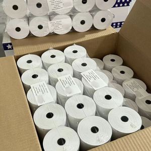 Papier thermique professionnel 80x60mm 80x76mm 55gsm sans BPA pour la logistique, l'entrepôt, la clinique médicale - Product Image 1