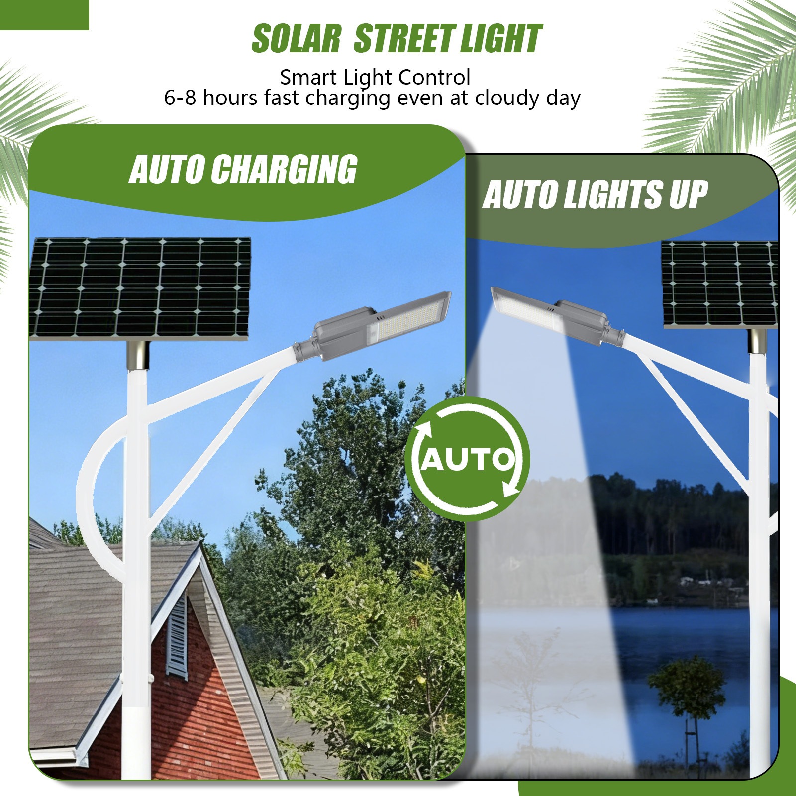 Split Solar Street Light 100W LED IP66 Waterproof with LiFePO4 Battery and Aluminum Alloy for Main Road All-in-Two · image 5
