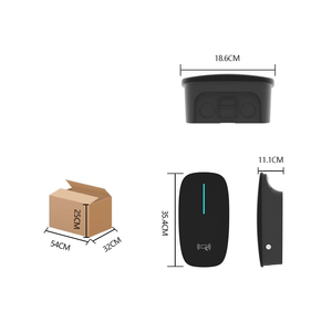 Chargeur mural pour garage domestique 7KW 11KW 22KW avec déverrouillage par carte RFID, voyant LED d'état et câble TPU épais – Station de recharge AC - Product Image 5