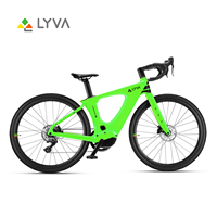 Vélo de ville à assistance électrique LYVA Smart G01 Sport en acier au carbone avec moteur central sans balais, batterie au lithium et freins à disque, unisexe, pour trajets quotidiens