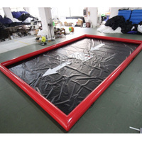 Collecteur d'eau de protection de l'environnement nettoyant le tapis gonflable de retenue d'eau de lavage de voiture