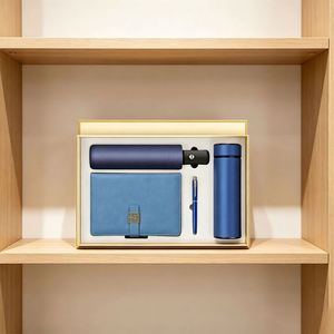 Set de Regalo de Lujo para Graduación: Cuaderno de Negocios, Bolígrafo, Paraguas, Bloc de Notas con Hebilla, Caja de Cuatro Piezas - Product Image 4