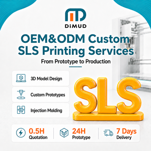 Piezas duraderas de material PP y TPU reforzado con fibra de vidrio PA12 PA11, personalizadas de fábrica, impresión 3D SLS sin estructuras de soporte - Product Image 1