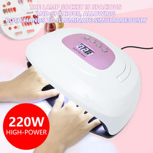 Achat groupé à bas prix, approvisionnement unique, lampes UV 220W pour séchage des ongles, lampe à ongles à séchage rapide, lampes à ongles LED pour gel - Product Image 2