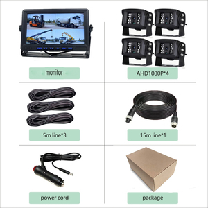 Full HD 1080P 4-kênh xe tải <span class=keywords><strong>DVR</strong></span> Hệ thống đảo ngược máy ảnh 18 IR tầm nhìn ban đêm vòng lặp ghi nhiệm vụ nặng nề 7.0inch màn hình - Product Image 5