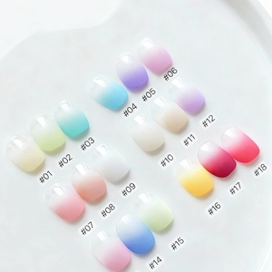 Palette de vernis gel MyBeautyNails sans HEMA ni TPO, 6 à 9 couleurs, pour nail art, gel épais effet ombré - Product Image 6