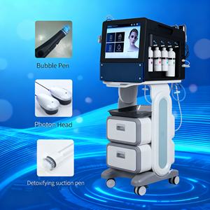 Appareil de beauté pour le visage à jet d'eau oxygénée, peeling facial à oxygène, machine à ventouse pour le visage, machine de nettoyage du visage à jet d'eau oxygénée, en vente - Product Image 4