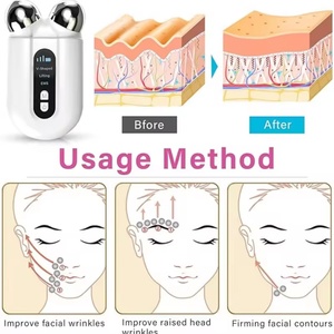 Appareil de lifting du visage pour usage domestique, masseur électronique à rouleaux vibrants, rouleau 3D anti-rides, massage facial - Product Image 6