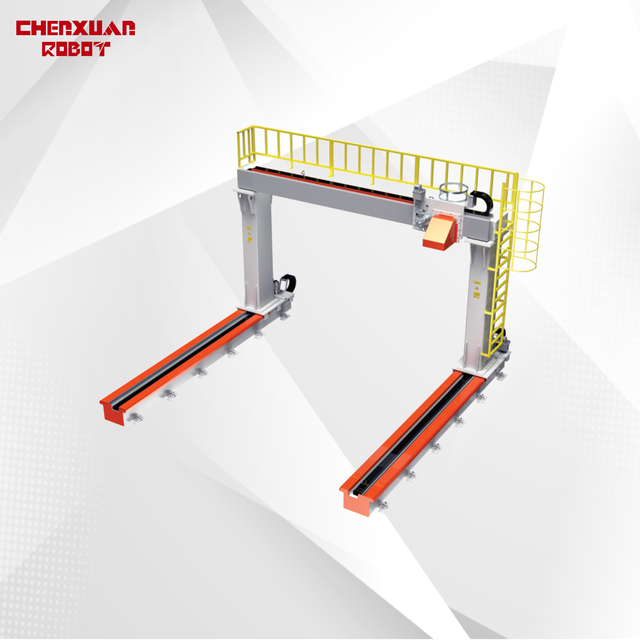 Overhead Gantry Rail Mounted Robotic Welding System for Heavy Structure Fabrication