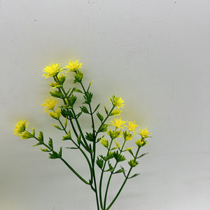 Sống động nhỏ màu vàng hoa mô phỏng màu xanh lá cây nhà máy đám cưới Ngày Valentine trang trí hoa nhân tạo cho vườn - Product Image 6