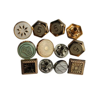 Boutons pression en métal en alliage de zinc durables Décorations de vêtements lavables écologiques pour jeans et manteaux Placage de cuir avec perles