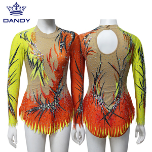 <span class=keywords><strong>Justaucorps</strong></span> <span class=keywords><strong>de</strong></span> <span class=keywords><strong>gymnastique</strong></span> rythmique professionnel élégant en spandex pour filles pour la compétition <span class=keywords><strong>Justaucorps</strong></span> <span class=keywords><strong>de</strong></span> compétition en nylon pour filles - Product Image 5