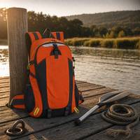 Sac à dos de grande capacité pour l'extérieur, bretelles réglables, design multi-poches pour le camping, la randonnée, les voyages