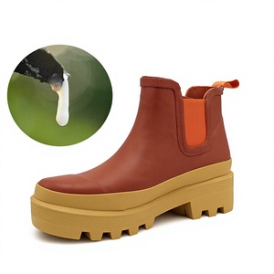 Bottes de <span class=keywords><strong>pluie</strong></span> basses pour <span class=keywords><strong>femme</strong></span>, souples et tendance, avec doublure en polyester, prêtes à être expédiées - Product Image 2