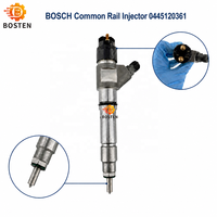 Inyector de Combustible Common Rail 0445120361, Remanufacturado, de Aluminio, Repuesto para Taller de Reparación de Motores Diésel