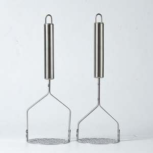 Écraseur à pommes de terre manuel en acier inoxydable robuste, durable, de haute qualité, avec poignée pour presser les légumes, les citrouilles, usage domestique - Product Image 3