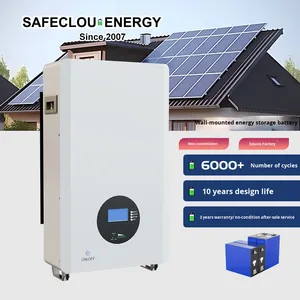 Batería de Almacenamiento de Energía Doméstica de Fosfato de Hierro y Litio de 51.2V, Montada en Pared, 5KW/10KW BMS, FT-WALL-48200, 50kg - Product Image 1