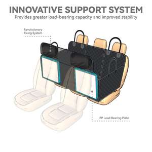 Lynpet防水滑り止め犬用カーシートカバーハイサイドバリア付き500ポンドハードボトムスクラッチプルーフキャリングバッグ付き - Product Image 4