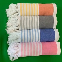 Serviette de plage turque de Hammam Fouta 100% coton personnalisé doux de haute qualité résistant au sable Offre Spéciale logo personnalisé